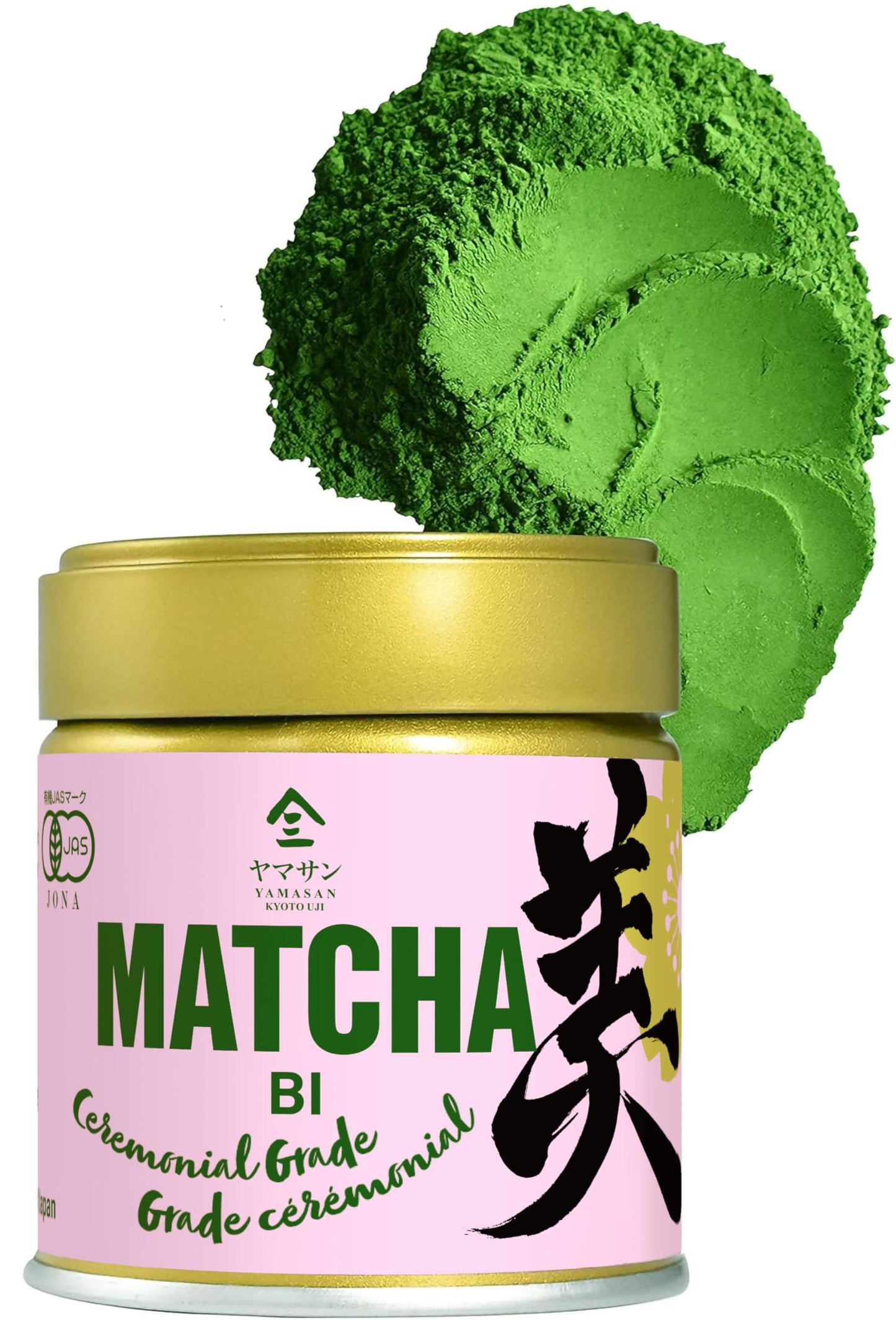 YAMASAN Kyoto Uji Ceremonial Grade Matcha "BI" - Premium Japanese Green Tea Powder, 30g