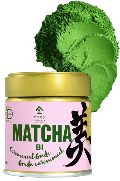 YAMASAN Kyoto Uji Ceremonial Grade Matcha "BI" - Premium Japanese Green Tea Powder, 30g