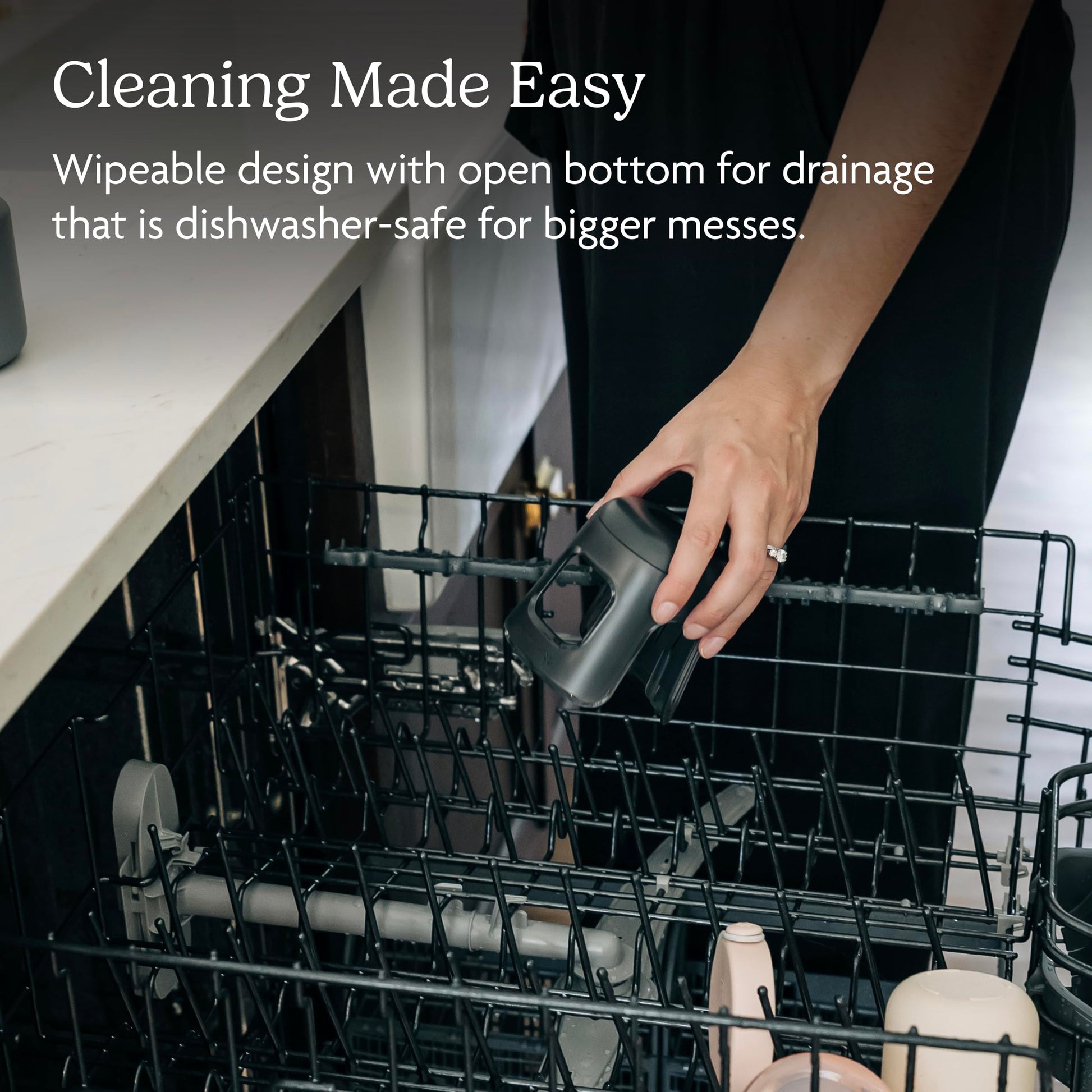 UPPAbaby Cup Holder for Vista, Cruz, Minu Strollers - Quick, Intuitive Attachment + Removal - Securely Holds Various Size Beverages - BPA Free + Dishwasher Safe - Folds Attached UPPAbaby