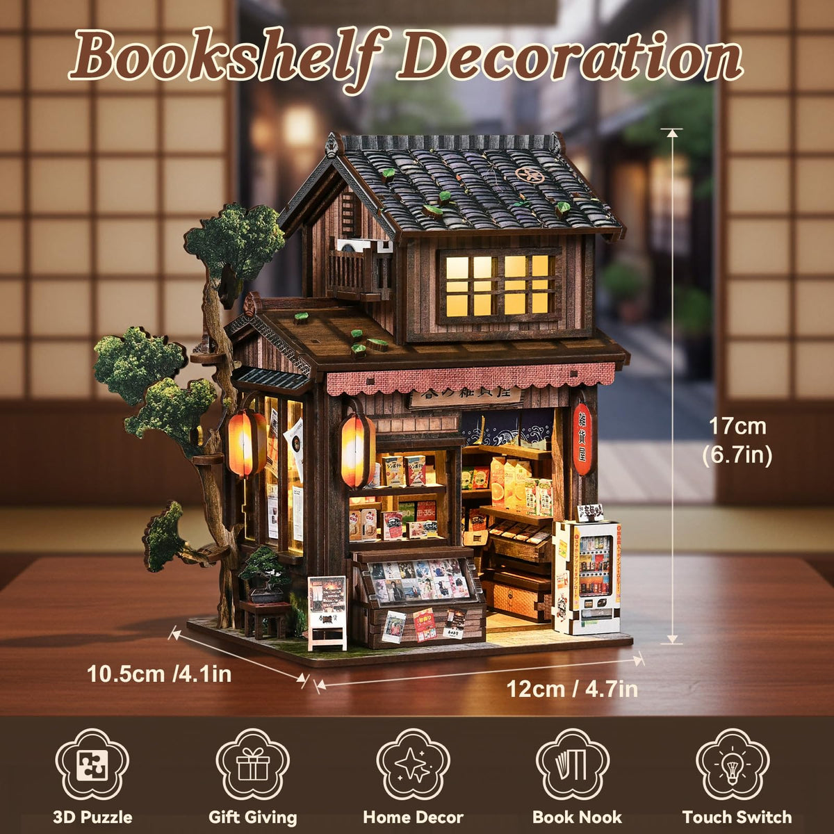 DIY Book Nook Kits for Adults Miniature House Kit with LED Lights for Teens 🍁 All In One Marketplace Canada