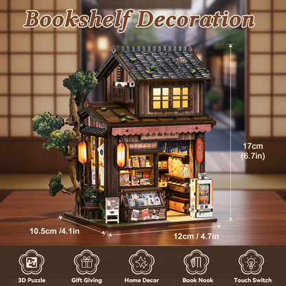 DIY Book Nook Kits for Adults Miniature House Kit with LED Lights for Teens 🍁 All In One Marketplace Canada