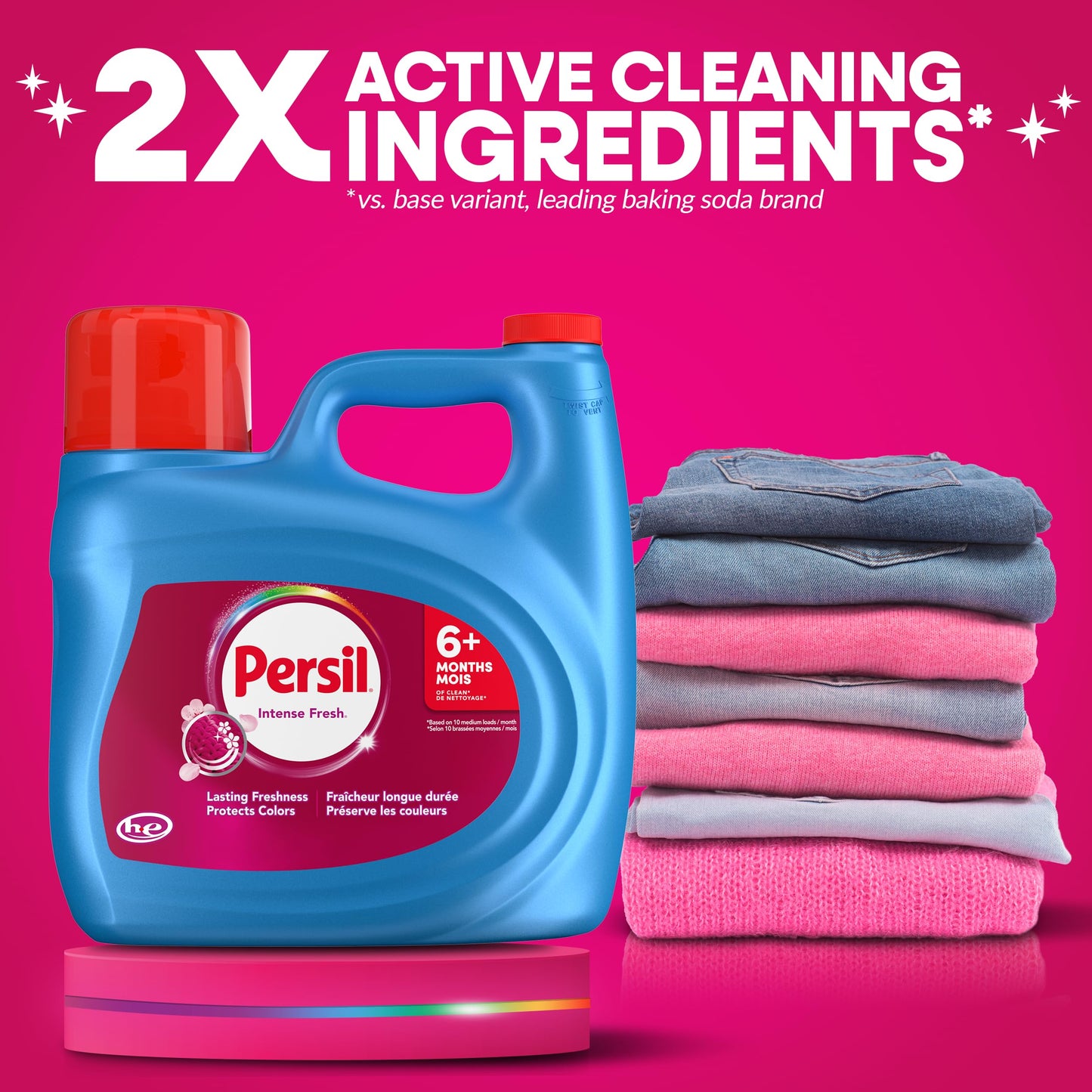 Persil Intense Fresh Liquid Laundry Detergent Everyday Clean 3.72L/96 Loads - Available at All In One Marketplace Canada