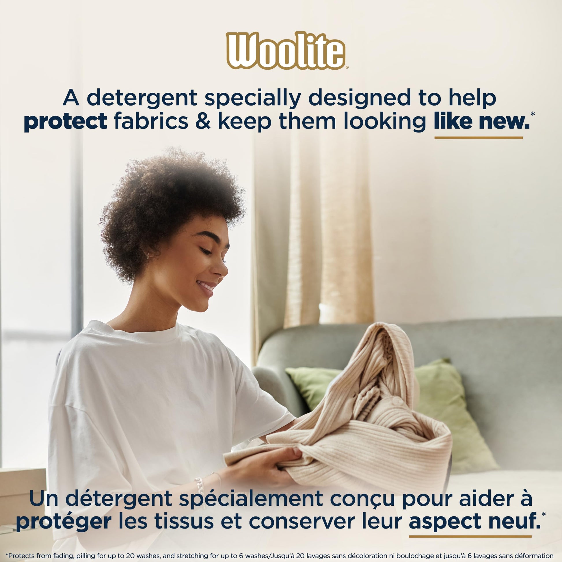Woolite All Clothes Everyday Colour Safe Laundry Detergent; 2.96 L, 66 Loads; Helps Keep Clothes Looking Like New with Advanced Care & Fabric Guard Complex; Protects from Fading & Pilling Up 20 Washes - Available at All In One Marketplace Canada