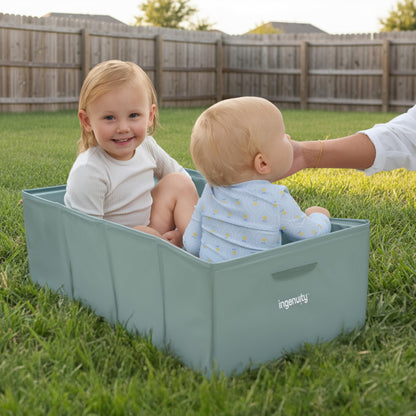 Ingenuity Tuckaway Toddler Tub, Converts Shower to Tub, Folds to Store, Easy to Clean, No Assembly Required, 12M-5Y 🍁 All In One Marketplace Canada