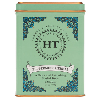 Harney & Sons Peppermint Herbal Tin, 20 Count 🍁 All In One Marketplace Canada