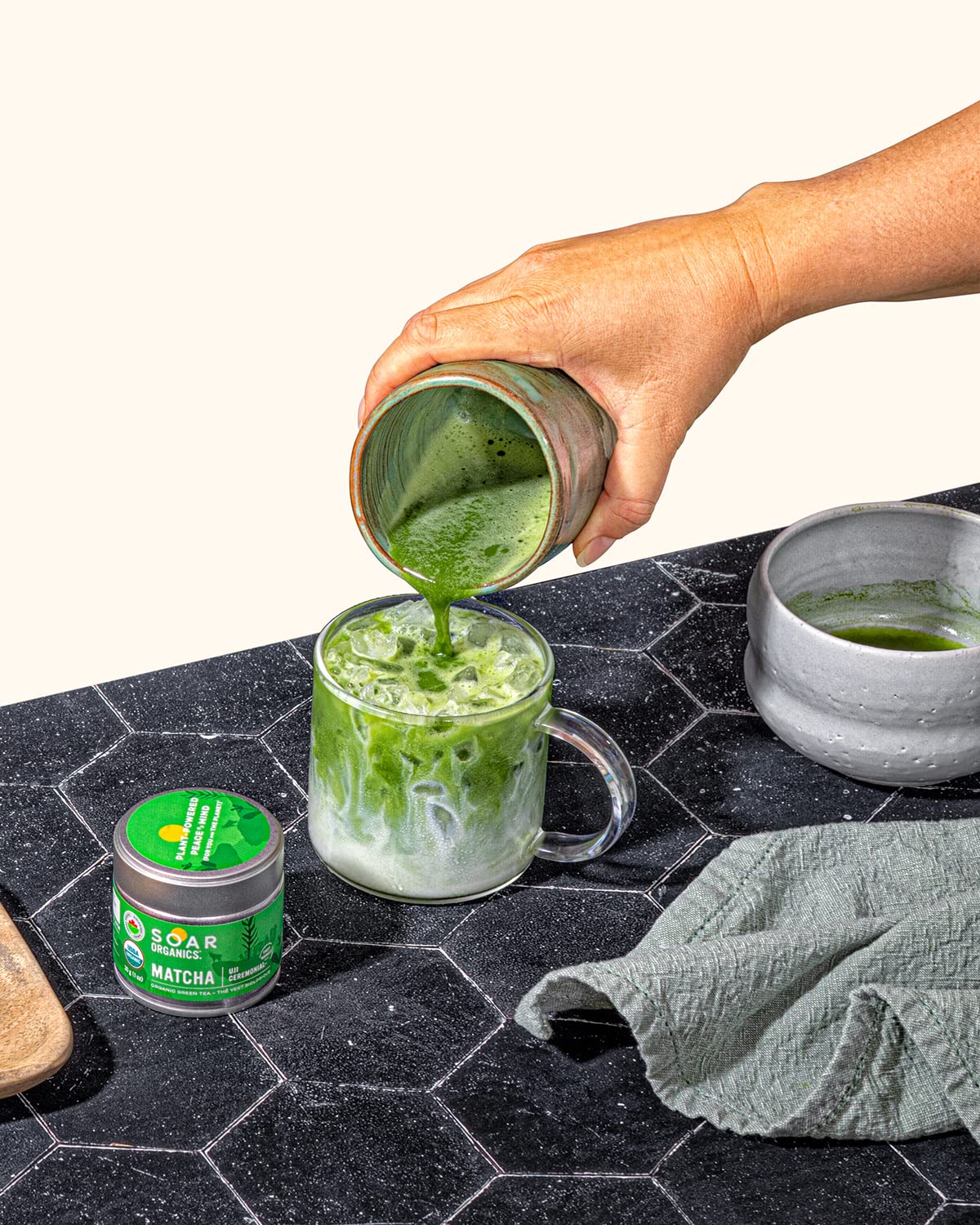 Soar Organics Uji Ceremonial Grade Matcha Green Tea Powder - Authentic Japanese Origin (30g)