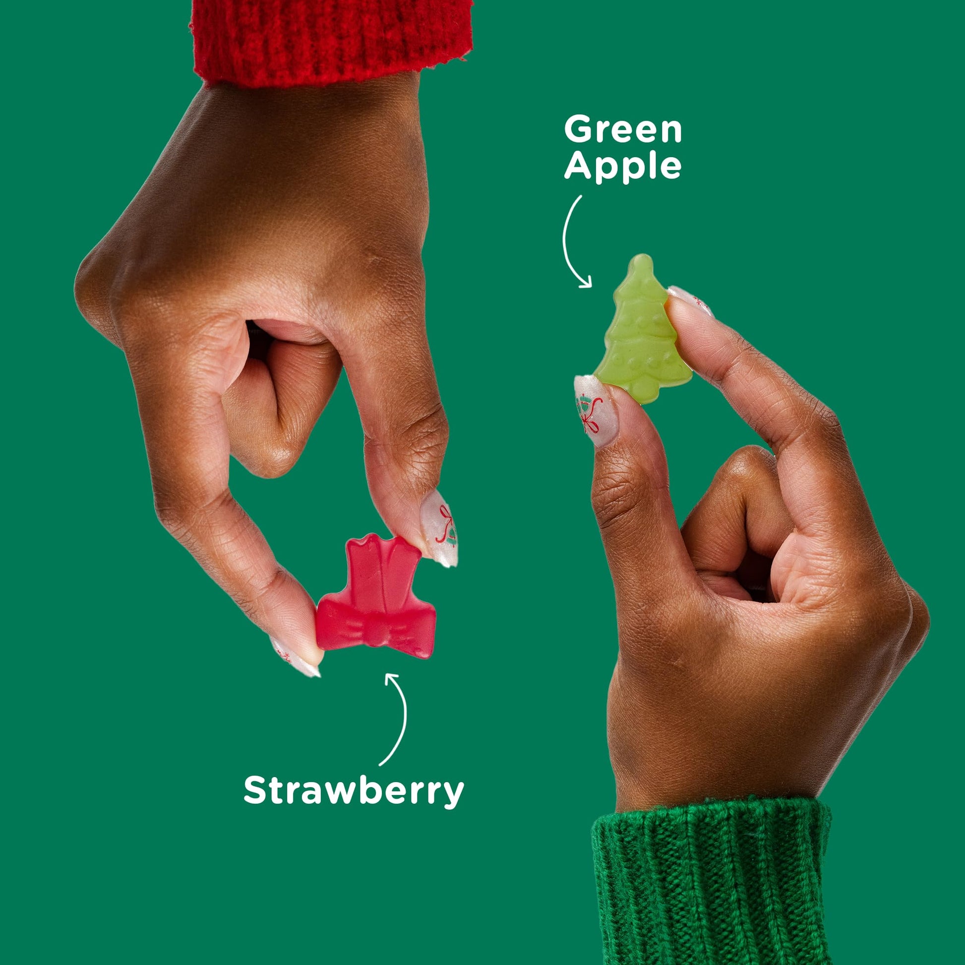 SmartSweets Merry Mix Holiday Gummies – 50g x 14 Pack | Low Sugar, Plant-Based, Gluten-Free Festive Candy