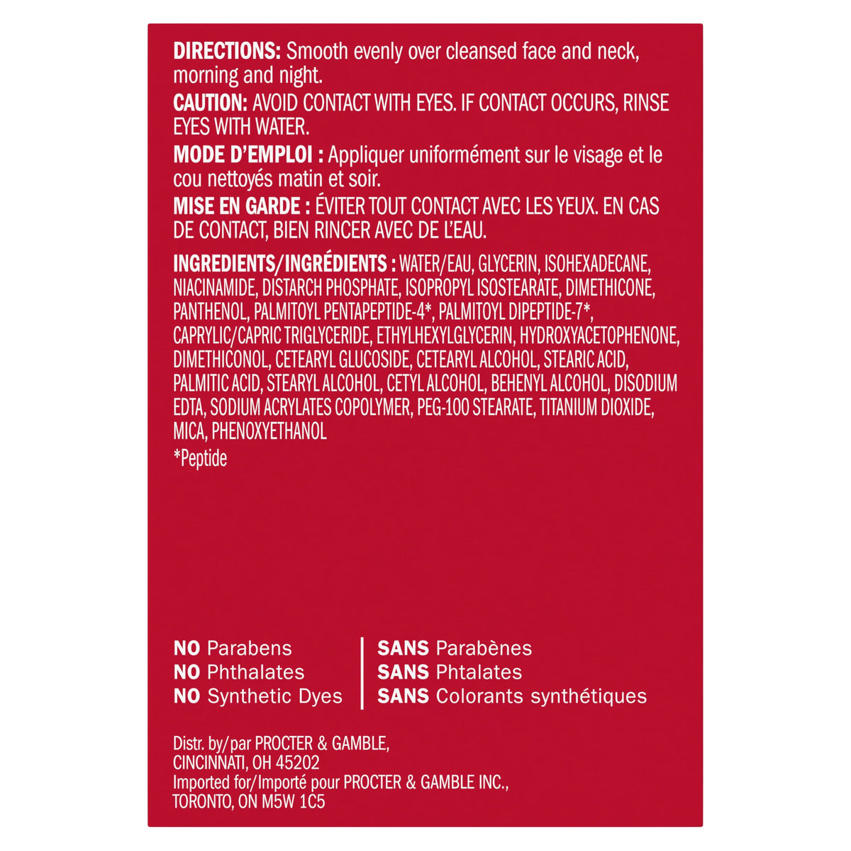 Olay Collagen Peptide Face Moisturizer, Firming Cream for Women, Fragrance-Free, Non-Greasy - Hydrating, Anti-Aging, Anti-Wrinkle, Smoothing of Fine Lines, Tightening Skin Care - Niacinamide, 50 mL