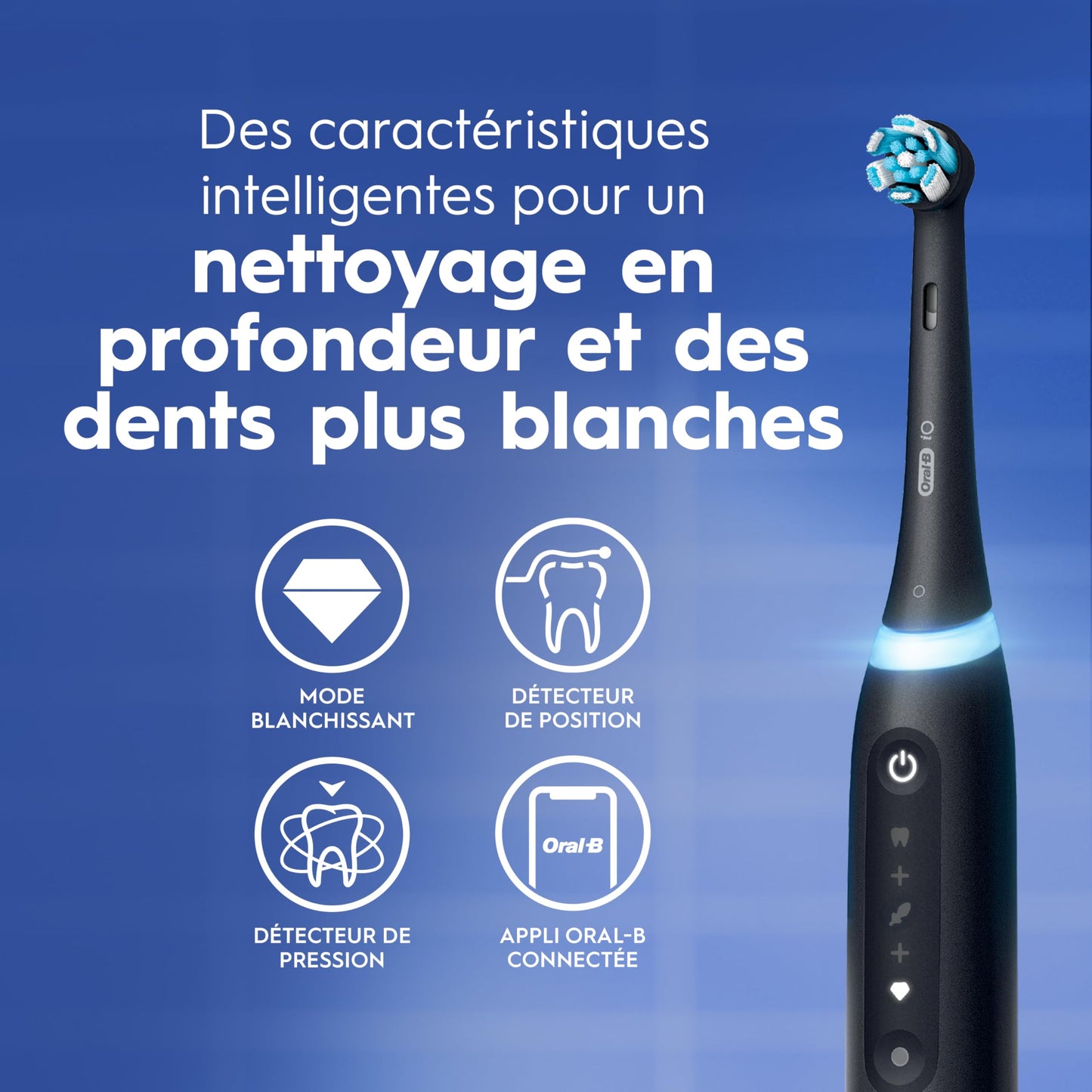Oral-B iO Series 5 Limited Electric Toothbrush with (3) Brush Head, Rechargeable, White Oral-B