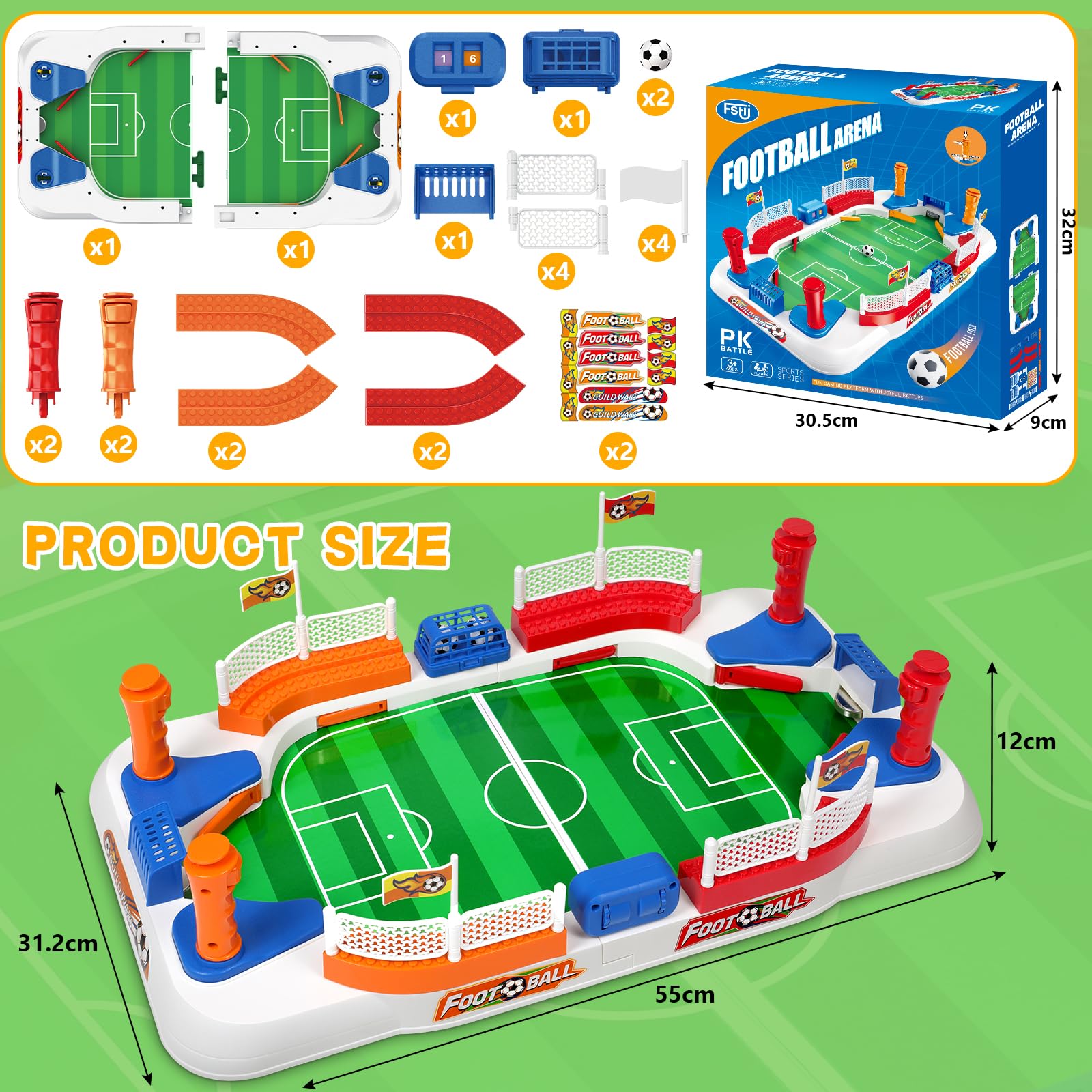 Mini Foosball Table Game for Kids Soccer Game Set Gifts Boys Toy Football Games Board for Indoor Sports Game Room Pinball Interactive Birthday Gift Toys for 3 4 5 6 7 8-12 Year Old Family Gatherings - Available at All In One Marketplace Canada