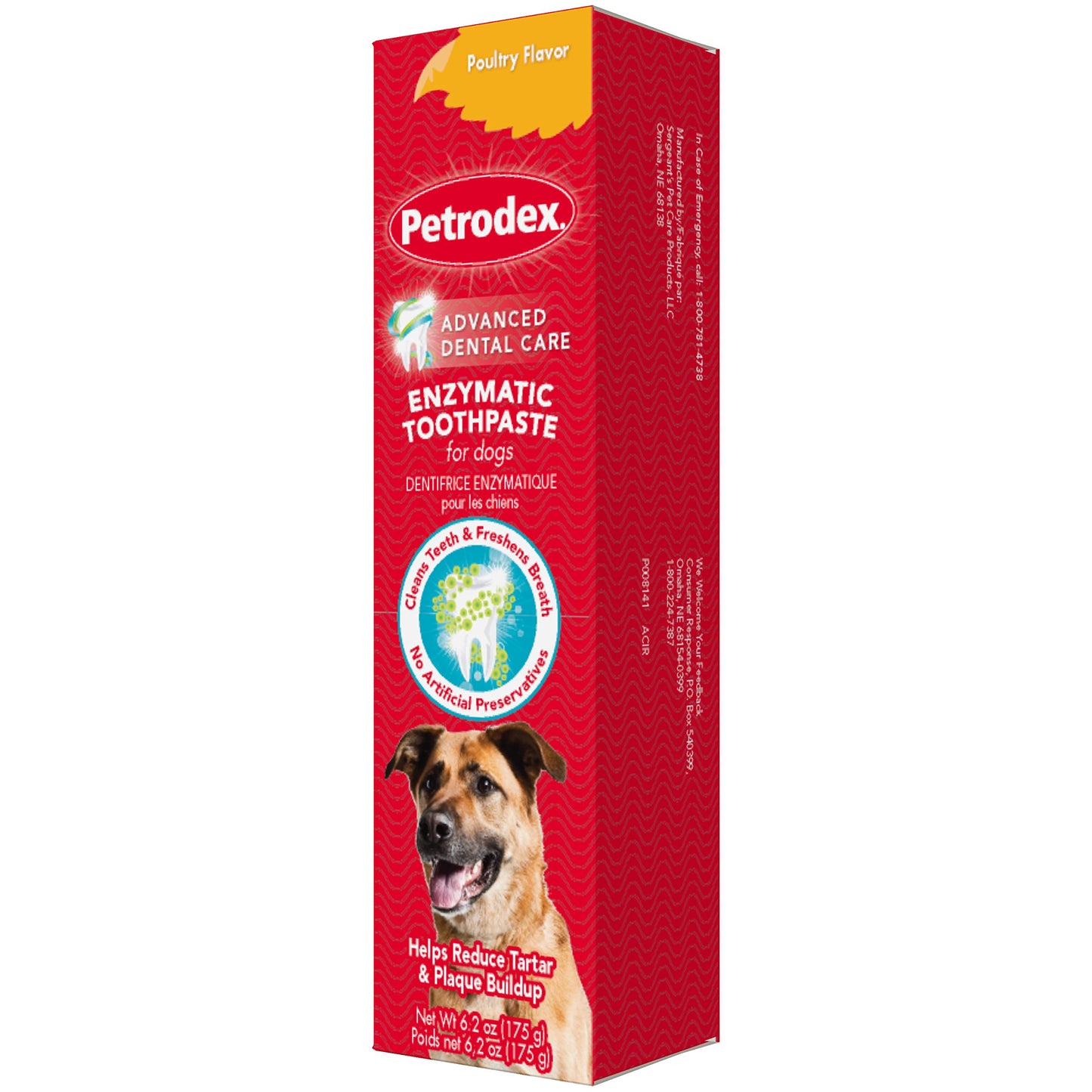 Petrodex Enzymatic Toothpaste for Dogs, Pet Dental Care, Poultry Flavor, 6.2 oz 🍁 All In One Marketplace Canada