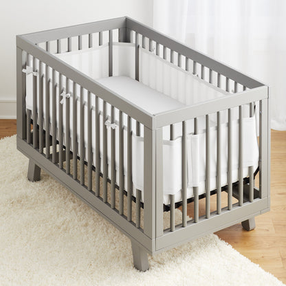 BreathableBaby Breathable Mesh Liner for Full-Size Cribs, Classic 3mm Mesh, White (Size 4FS Covers 3 or 4 Sides) 🍁 All In One Marketplace Canada