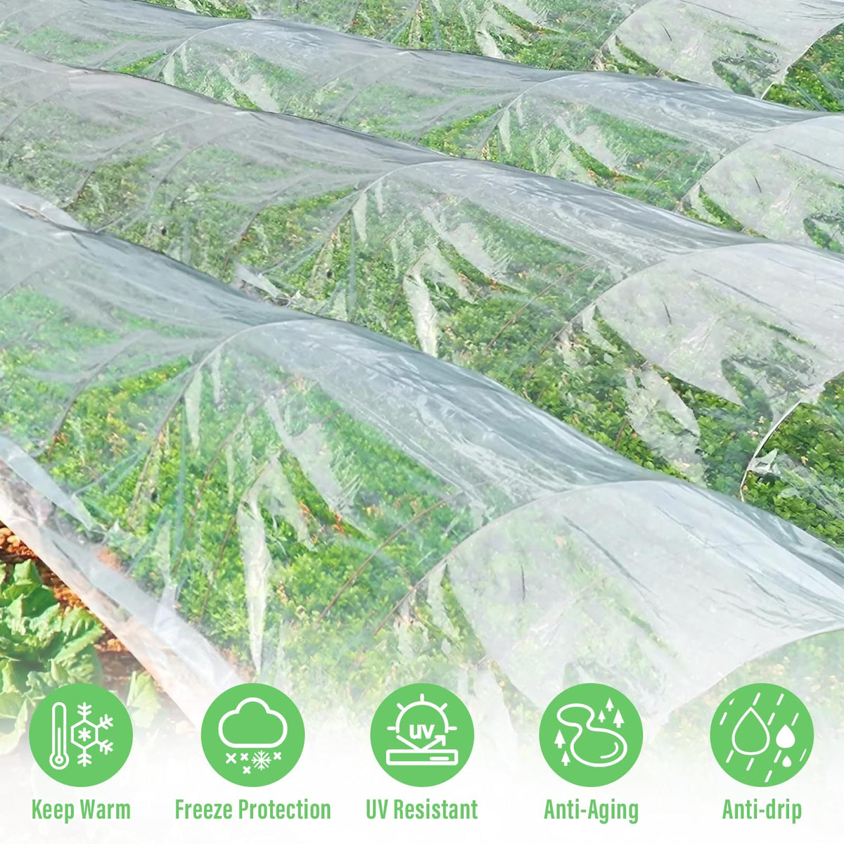 Legigo 10 X 30 Ft Clear Greenhouse Plastic, Plant Covers Freeze Protection 🍁 All In One Marketplace Canada