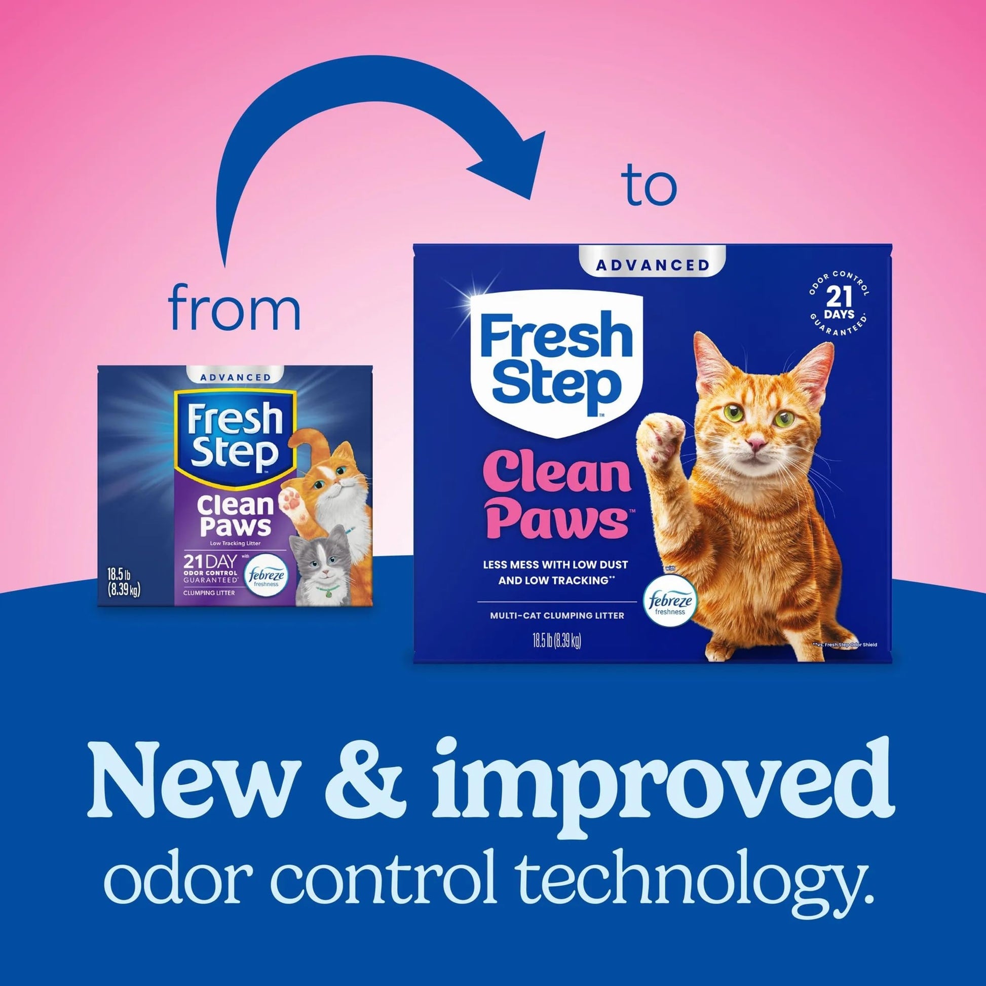 Fresh Step Advanced Clean Paws Multi Cat 18.5lb Fresh Step