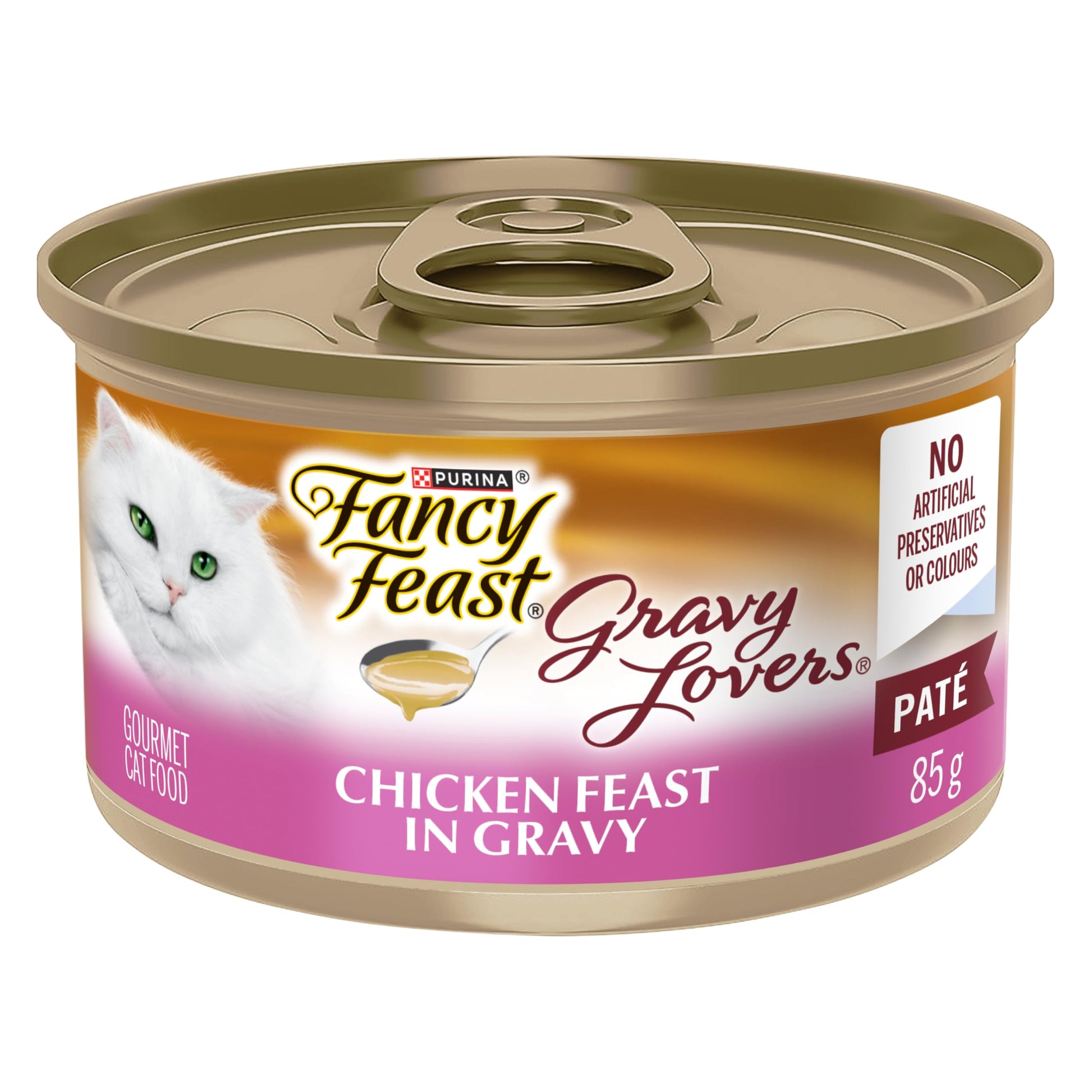 Fancy Feast Gravy Lovers Pâté Wet Cat Food, Chicken in Gravy 85g (24 Pack) Fancy Feast