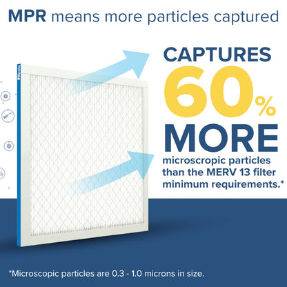 Filtrete 16x25x1 AC Furnace Air Filter, MERV 13, MPR 1900, Premium Allergen, Bacteria & Virus, 3-Month Pleated 1-Inch Electrostatic Air Cleaning Filter, 4-Pack (Actual Size 15.69 x 24.69 x 0.78 in) Filtrete