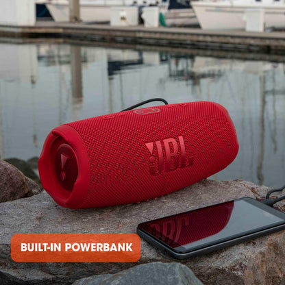JBL Charge 5 Portable Bluetooth Speaker with Deep Bass, IP67 Waterproof and Dustproof, Up To 20 Hours of Playtime, Built-in Powerbank - Black 🍁 All In One Marketplace Canada