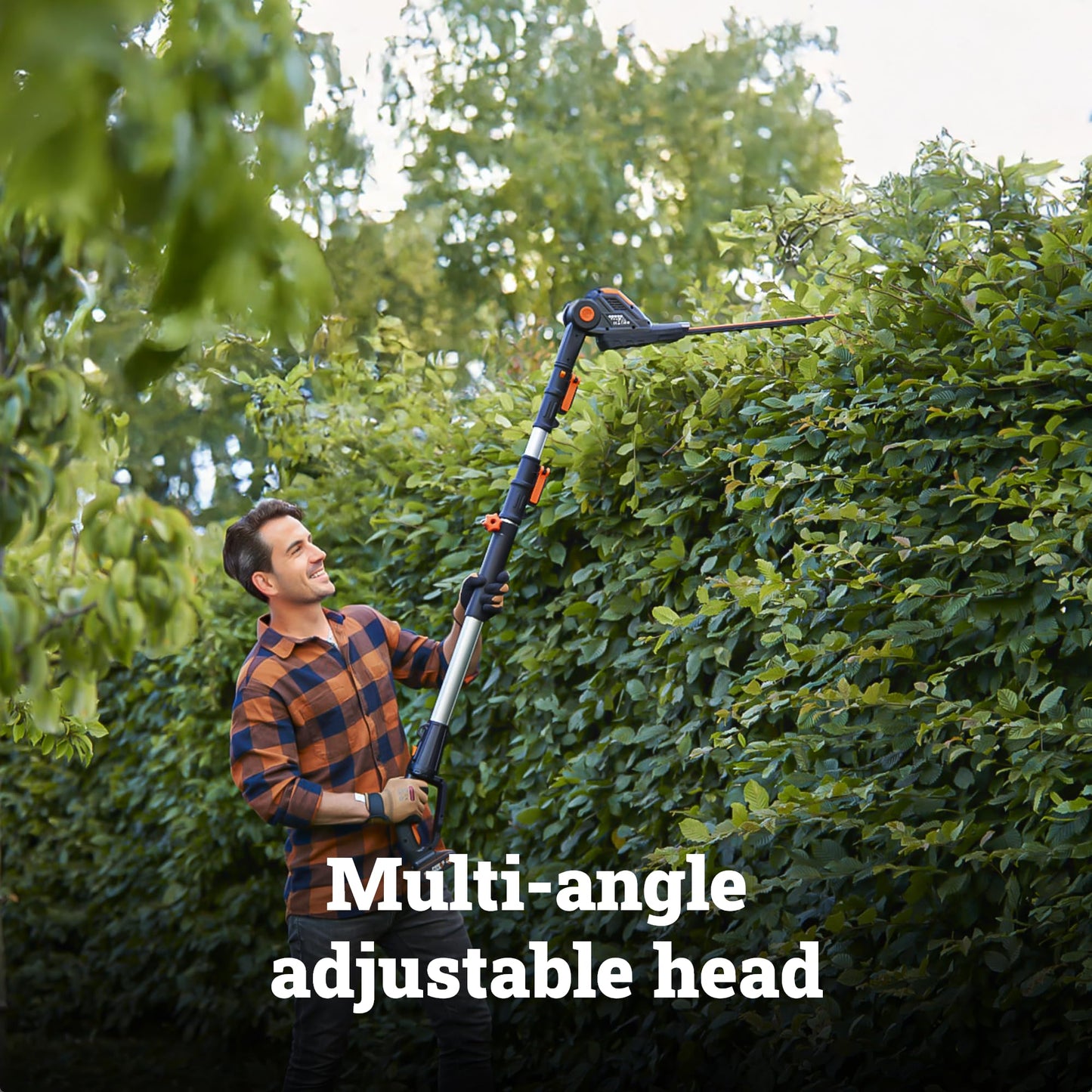 WORX WG252.9 20V 20" Cordless Hedge Trimmer, Reach Up to 12 Inch, Extended Pole, 180° Rotation Head, Battery & Charger Not Included 🍁 All In One Marketplace Canada