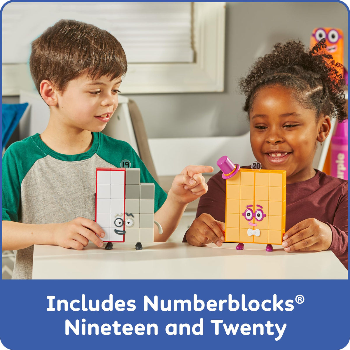 hand2mind Numberblocks Friends Nineteen and Twenty Figure Pack