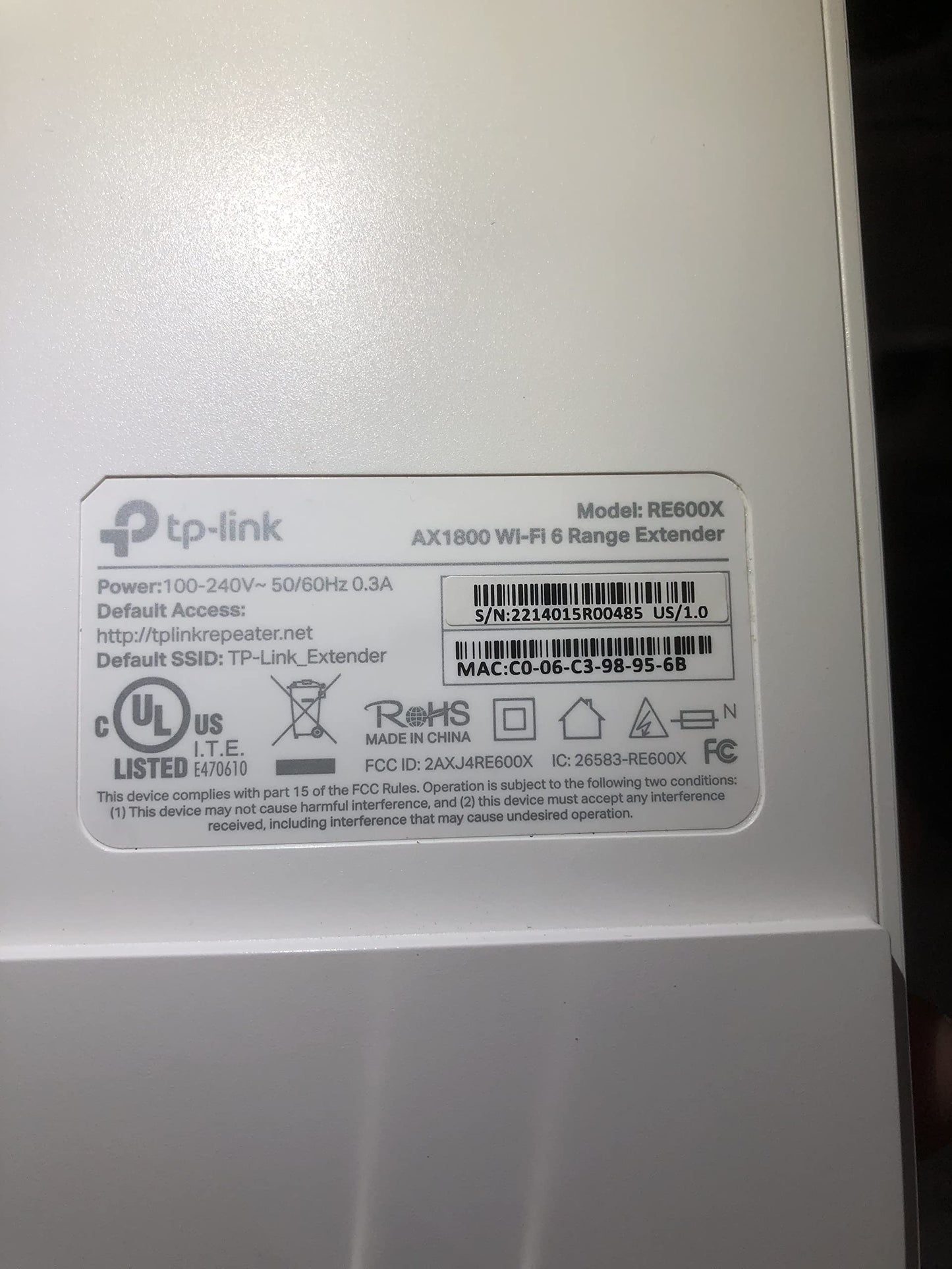 TP-Link AX1800 WiFi Extender Internet Booster (RE600X) - WiFi 6 Range Extender Covers up to 1500 sq.ft and 30 Devices, Dual Band, AP Mode w/Gigabit Port, APP Setup TP-Link