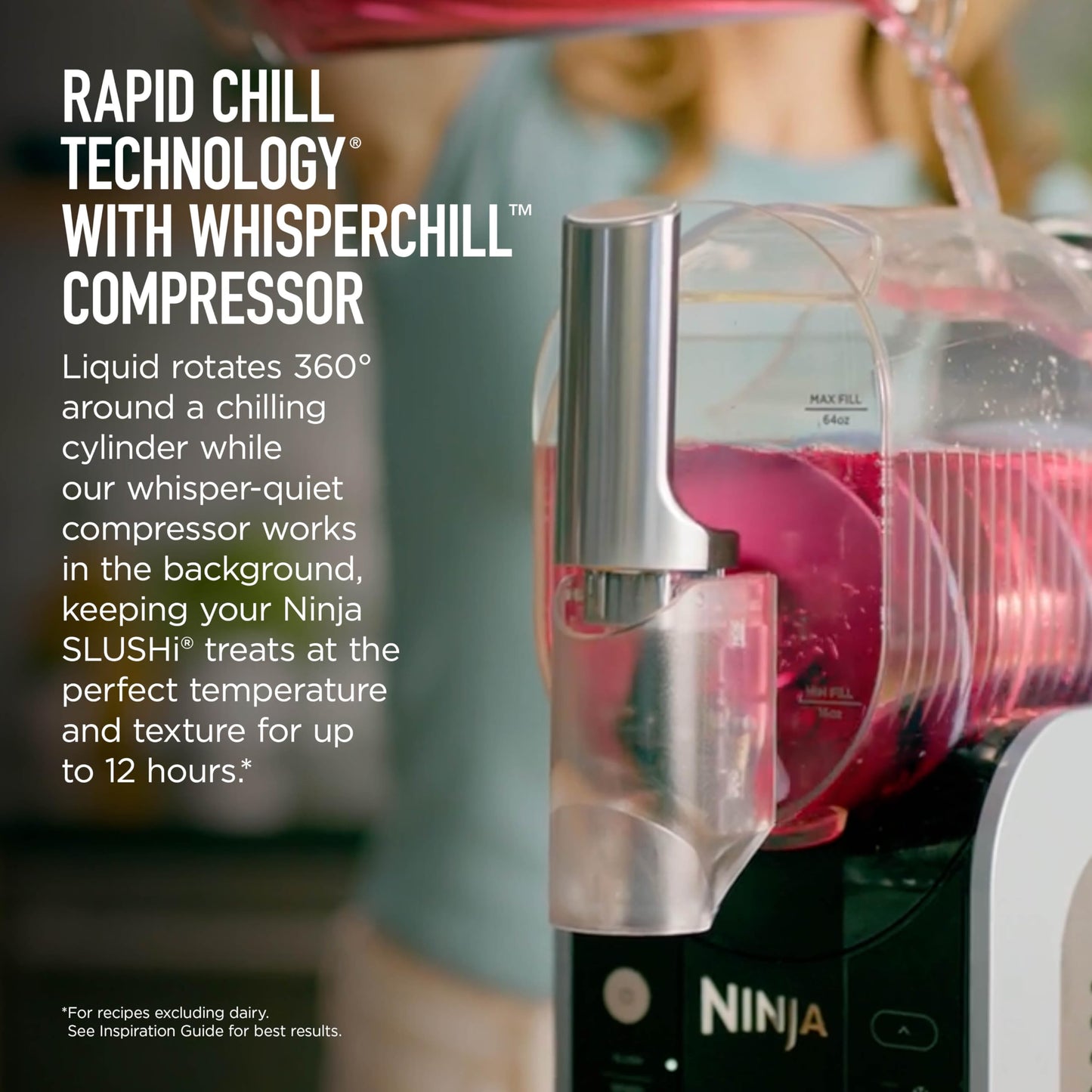 Ninja SLUSHi Professional Frozen Drink & Ice Machine with RapidChill Technology, Slushie Maker, 5 Preset Programs for Frozen Margaritas, Frappés, and More, FS301C (Canadian Version)