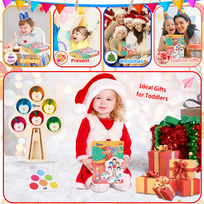 FCSONU Toddler Toys Montessori Toys for 1 2 3 Year Old|Clip Apple Matching 🍁 All In One Marketplace Canada