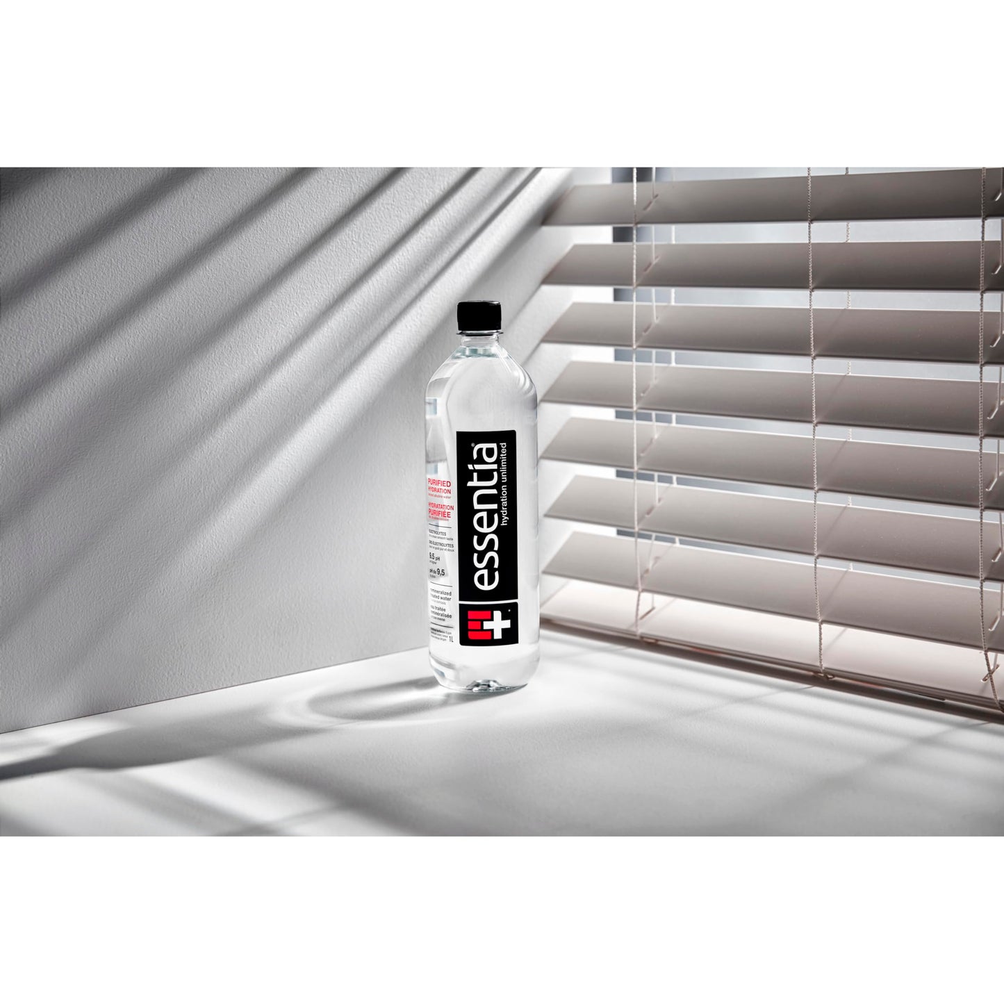 Essentia Ionized Alkaline Water 9.5 pH - Electrolyte Enhanced Purified Hydration, 12 Pack of 1L Bottles