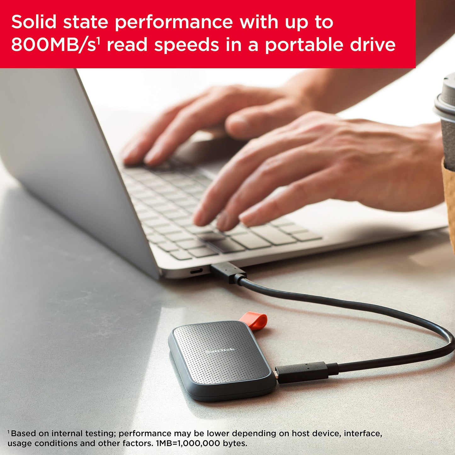 SanDisk 1TB Portable SSD - Up to 800MB/s, USB-C, USB 3.2 Gen 2, Updated Firmware - External Solid State Drive - SDSSDE30-1T00-G26 🍁 All In One Marketplace Canada