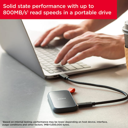 SanDisk 1TB Portable SSD - Up to 800MB/s, USB-C, USB 3.2 Gen 2, Updated Firmware - External Solid State Drive - SDSSDE30-1T00-G26 🍁 All In One Marketplace Canada