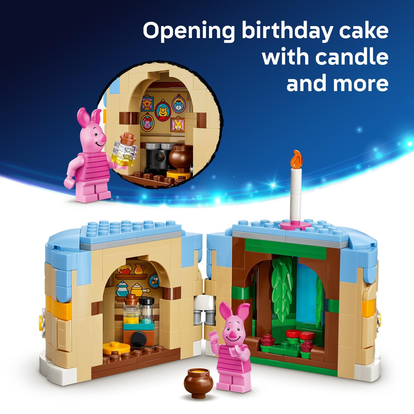 LEGO Disney Piglet's Birthday Fun Building Toy - Winnie The Pooh Toy for Girls & Boys, Ages 9+ - Gift for Birthdays - Kids Room Decor - 43305 LEGO