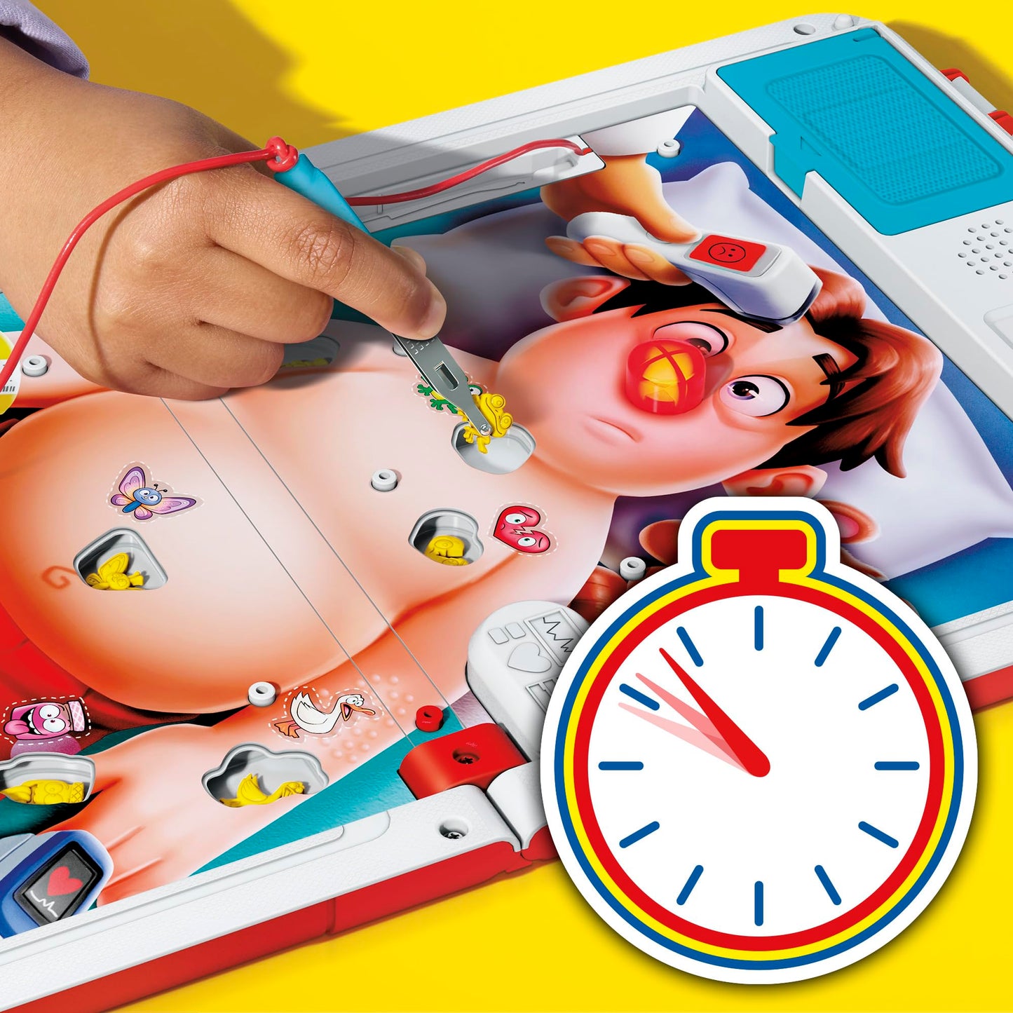 Operation Electronic Board Game with All-in-One Carrying Case | 2 Ways to Play | Ages 6+ | 1+ Players | 10 Mins. | Fun Kids Games (English & French) Hasbro Gaming