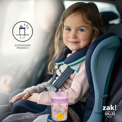 Zak Designs Bluey Kelso 15oz Leak-Proof Toddler Straw Cups, 2-Pack