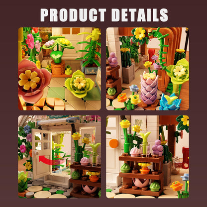 TYCOLE Flower House Building Set with LED Lights for Girls 8-12 (719Pcs) 🍁 All In One Marketplace Canada