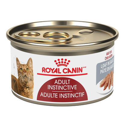 Royal Canin Feline Health Nutrition Adult Instinctive Loaf in Sauce Canned Cat Food, 3 oz can (24-Count) ROYAL CANIN