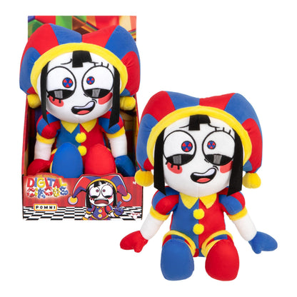 Amazing Digital Circus Large Plush Pomni Figure, 12"/ 30 CM Figure Made with Premium Materials Embroidery, Also Available is The Large Size Plush Caine, Collect Them Both The Amazing Digital Circus