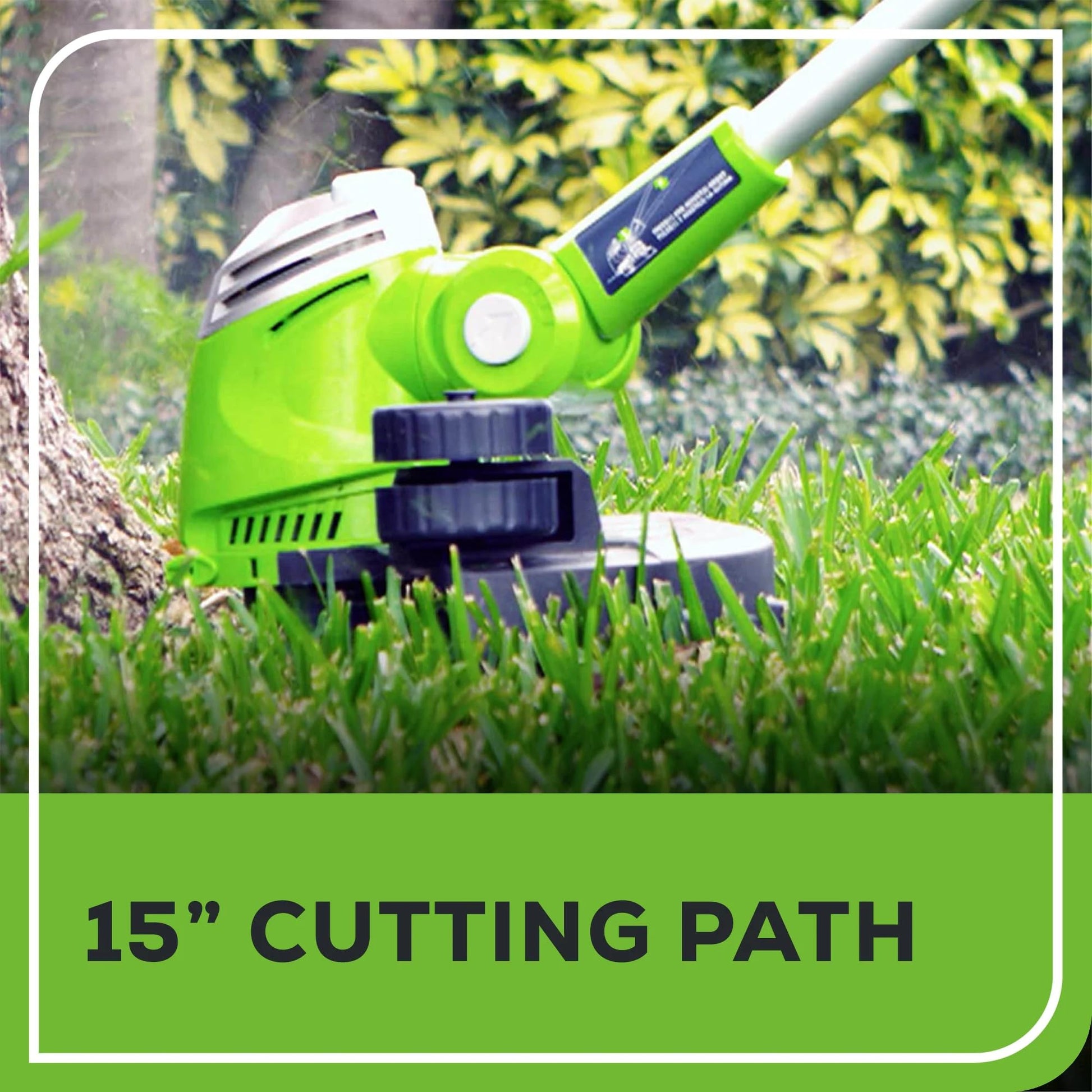 Greenworks 5.5 Amp 15″ Electric String Trimmer/Edger –Auto Dual Line Feed, Adjustable Handle, Rotating Head & Lightweight for Home Yard, Lawn Edges, Driveway, Fence Lines & Garden Borders Maintenance Greenworks