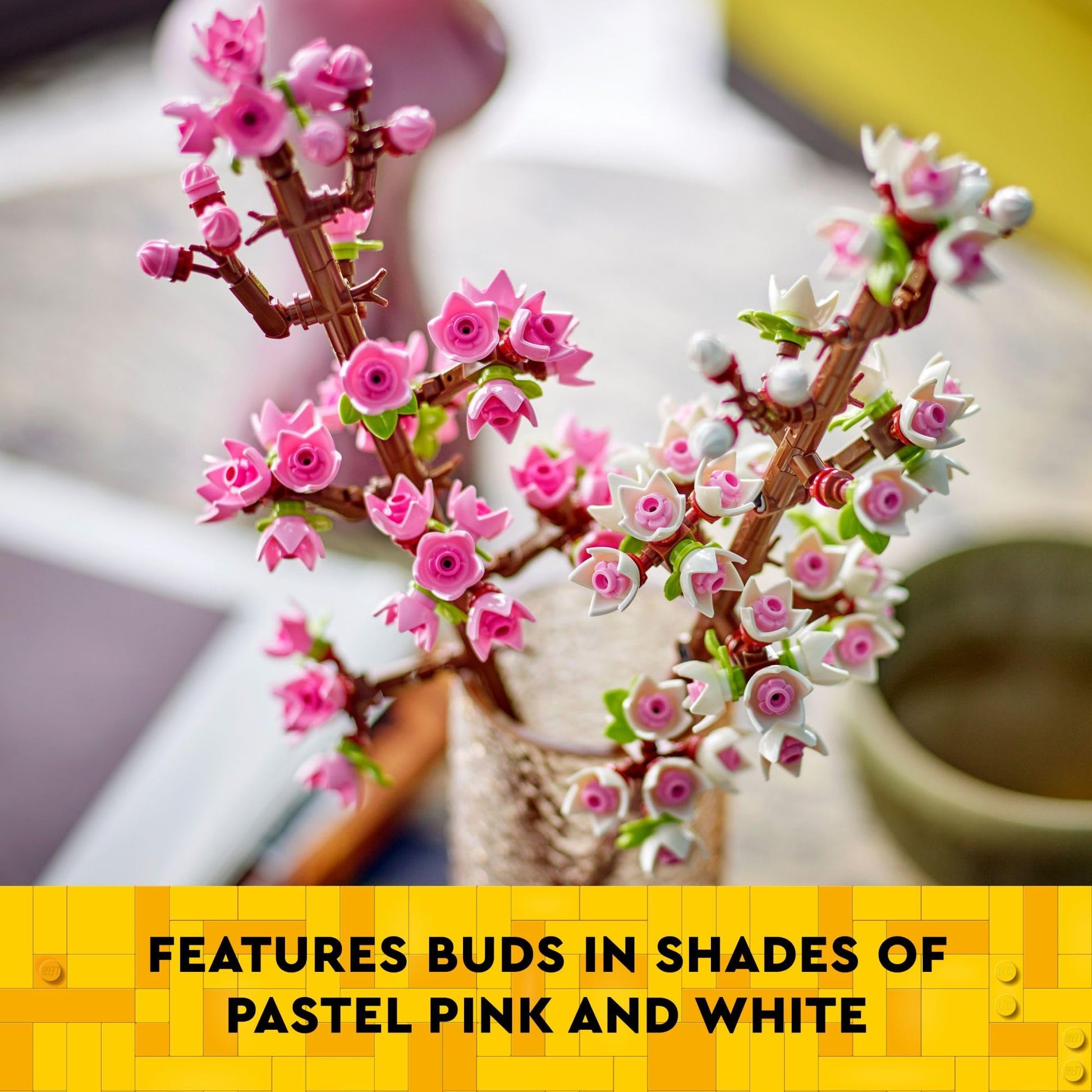 LEGO Cherry Blossom Building Toy for Kids, Girls & Boys, Ages 8+ - Artificial Cherry Blossom Decor for Home & Display - Creative Gift Idea for Plant & Flower Lovers - 40725 LEGO