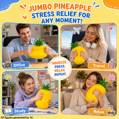 6.7in Jumbo Pineapple Squishy Toys,Squeeze Sensory Fidget Novelty Toys for Stress & Anxiety Relief,Christmas Birthday White Elephant Gifts Party Favors 🍁 All In One Marketplace Canada