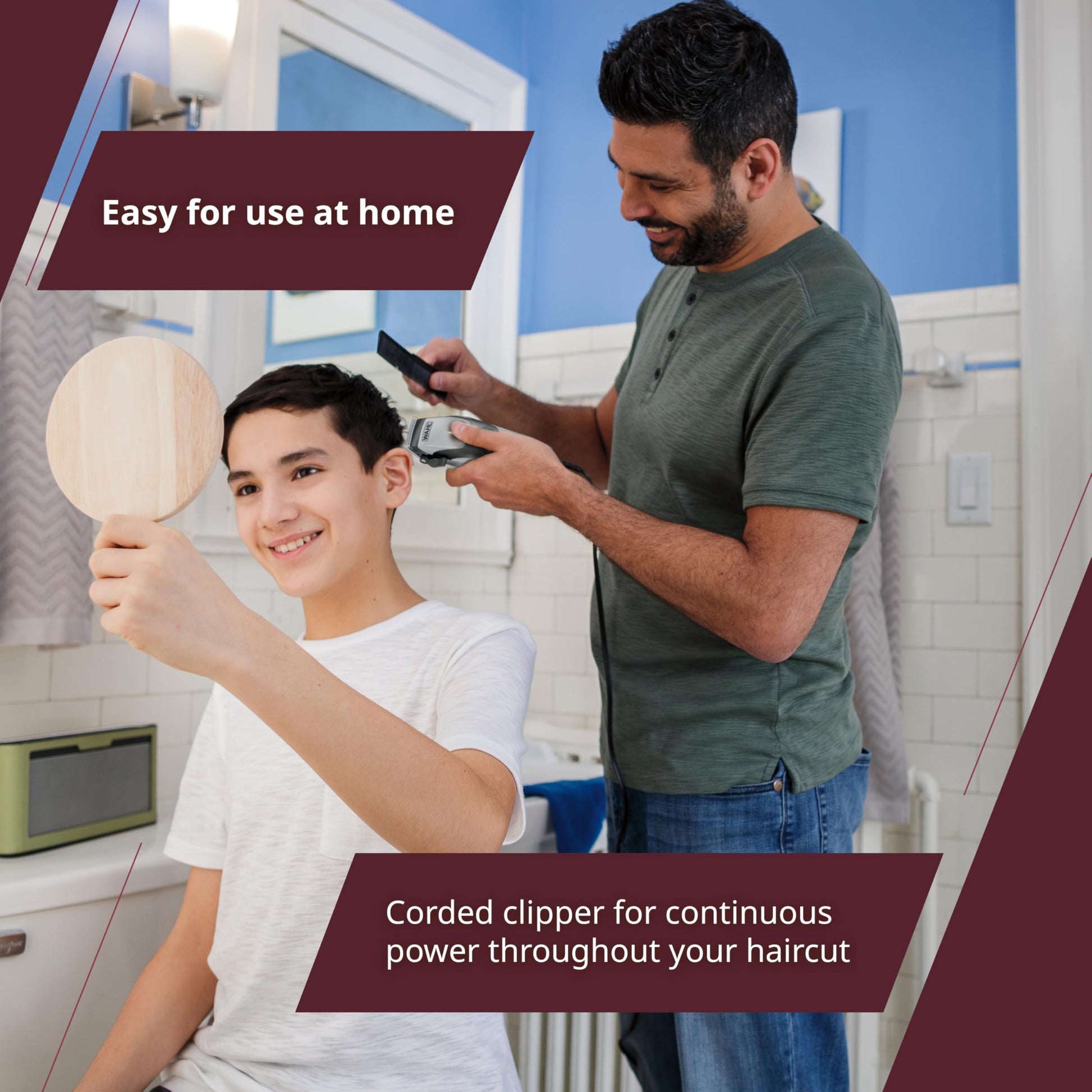 Wahl® Canada Sure Cut™ Home Haircutting Kit, Electric Hair Clipper, Grooming Kit for Men, Trim your hair at home, Certified for Canada - Model 3101 - Available at All In One Marketplace Canada
