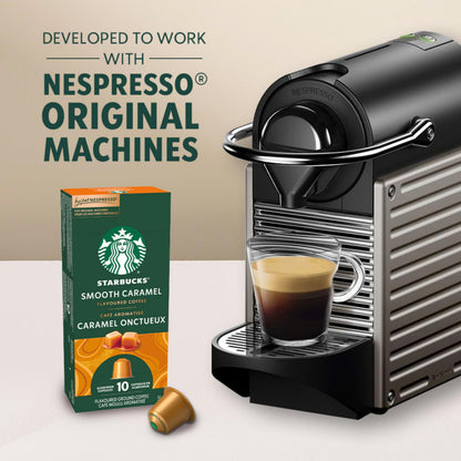 STARBUCKS Smooth Caramel Coffee Capsules for Nespresso Original Line - Blonde Roast, 5 Boxes (255g)