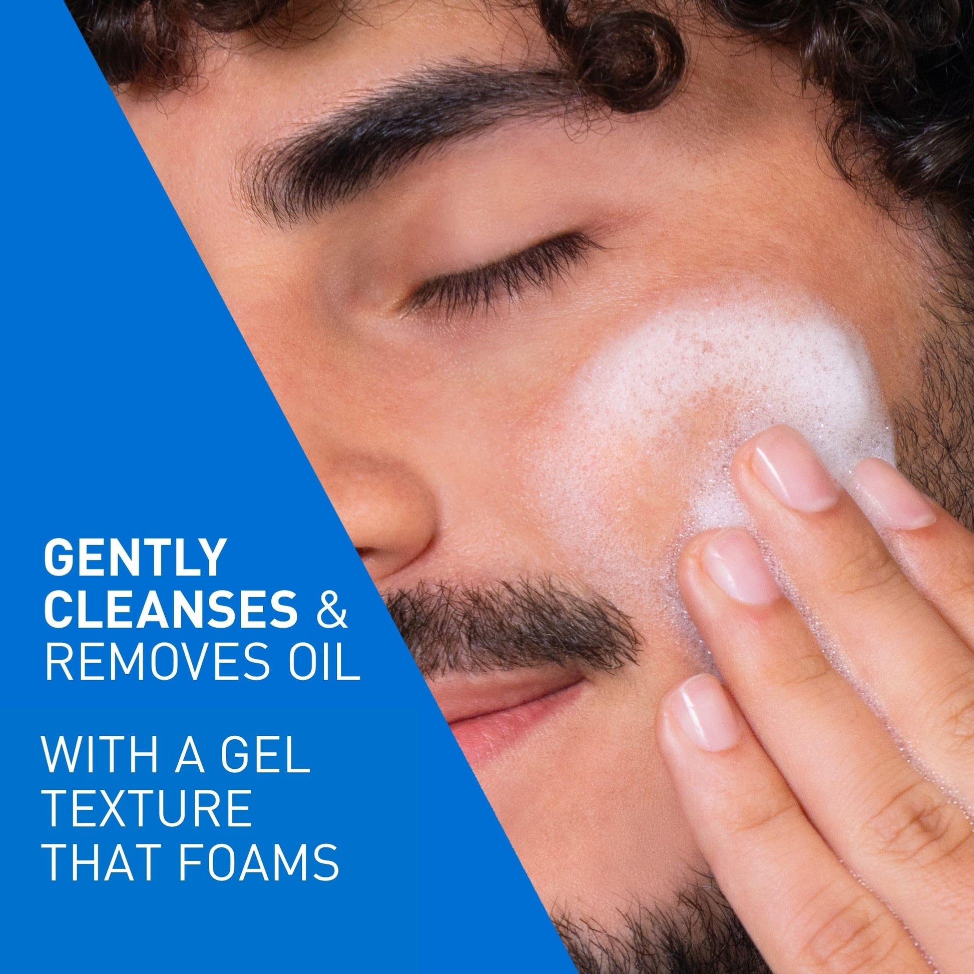 CeraVe Foaming Face Wash, Gentle Face Cleanser for Men & Women with Hyaluronic Acid, Niacinamide, Ceramides. Makeup Remover for oily skin, Fragrance-Free, Non-Comedogenic, Sensitive Skin, 473ML