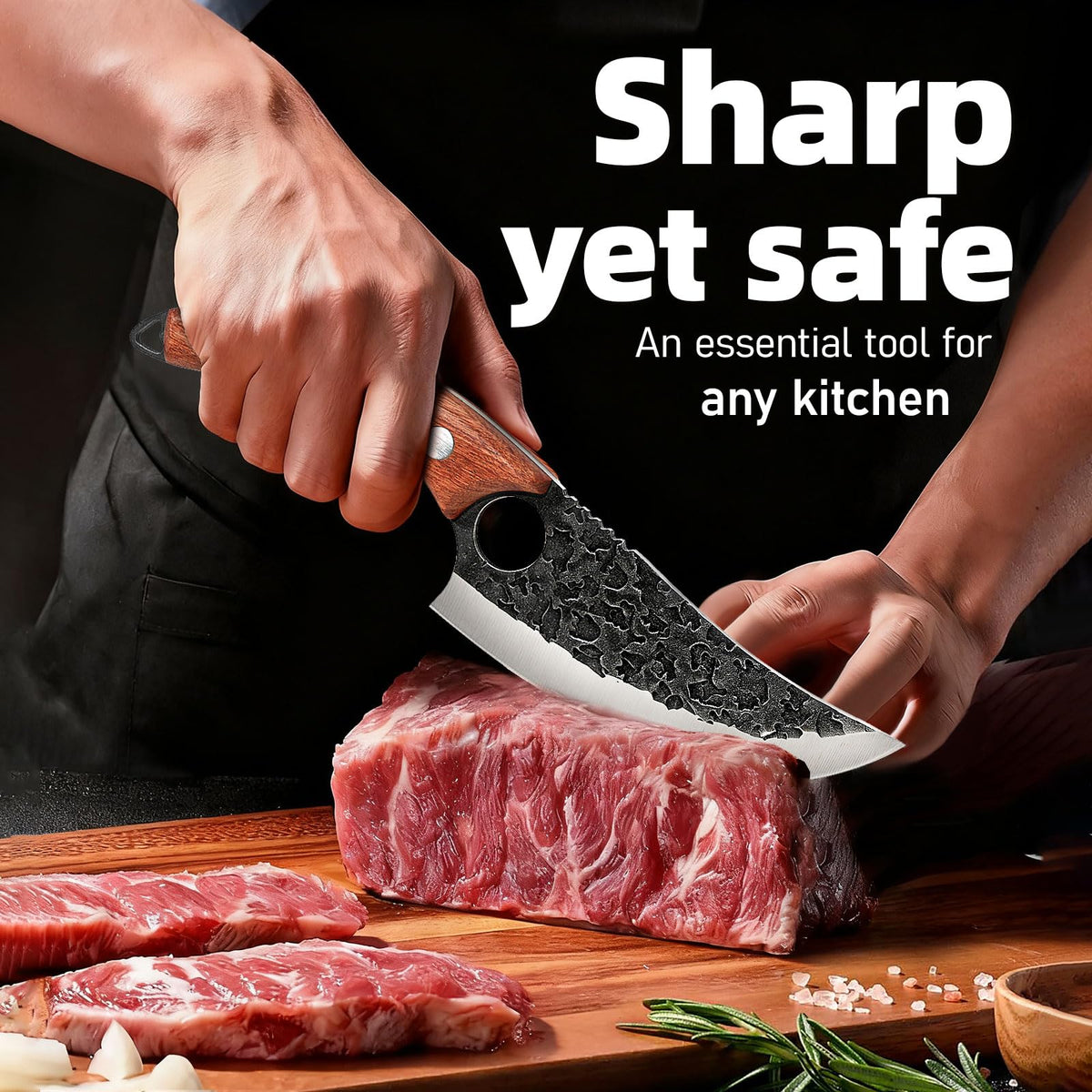 Christmas Stocking Stuffers for Men, Kitchen Knife Sharp, Japanese Steel Chef Knife, Birthday Unique Gifts for Men Him Dad Boyfriend Husband, Hand Forged Boning Knives for Meat Cutting Cleaver 🍁 All In One Marketplace Canada