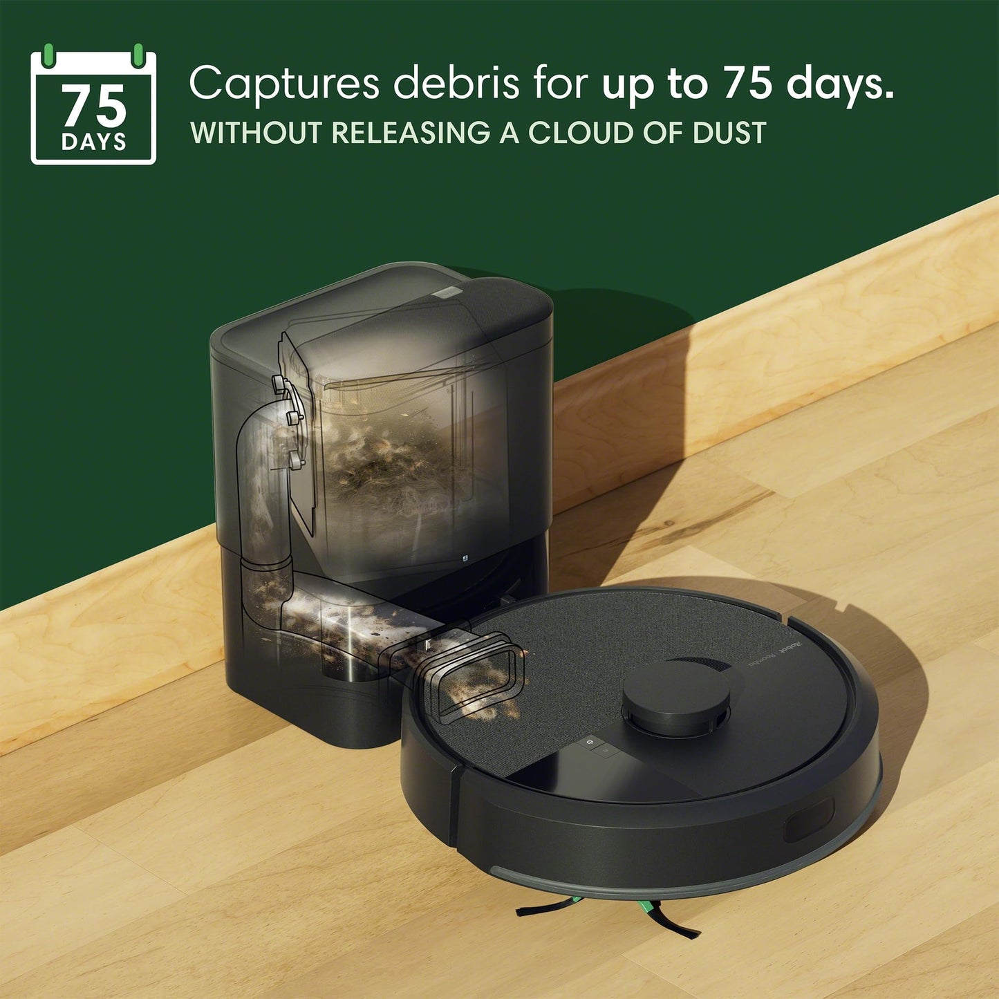 iRobot Roomba 105X Robot Vacuum & Mop Combo, AutoEmpty Dock, Self‑Emptying for Up to 75 Days, 70× Power‑Lifting Suction, Smart LiDAR Mapping, App & Voice Control, Ideal for Homes with Pets & Kids - Available at All In One Marketplace Canada