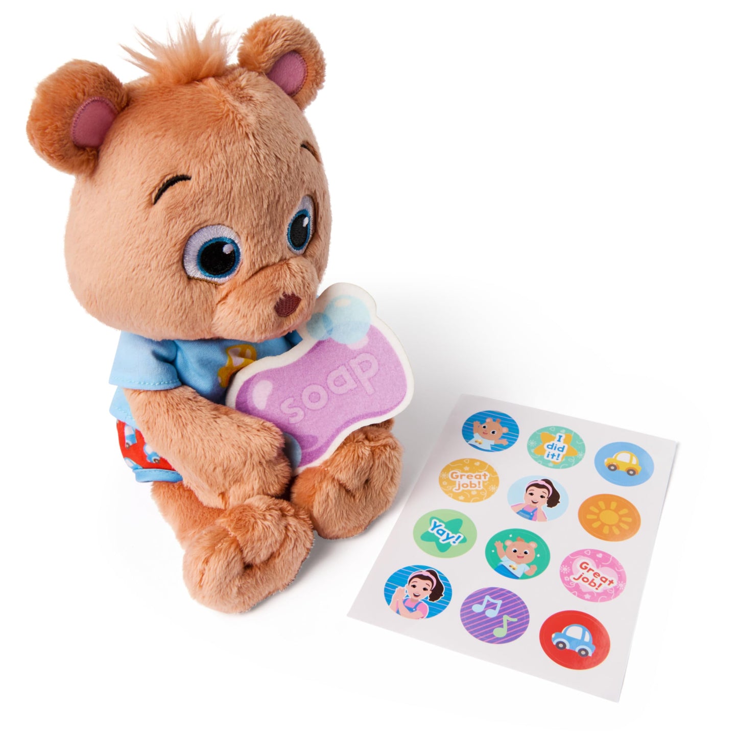 Ms. Rachel Potty Time with Bean, 11” Plush Teddy Bear with Play Toilet & Accessories, Toddler Toys for Girls & Boys for Ages 18 Months to 3+
