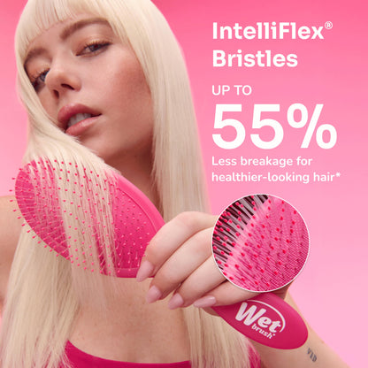 Wet Brush Original Detangler Hair Brush, Pink and Purple - 2 Piece Bundle Wet Brush