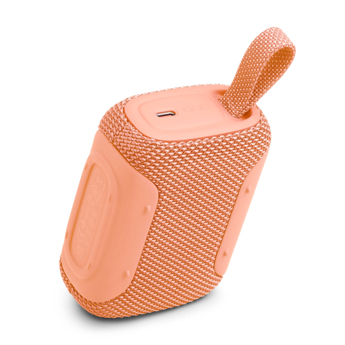 JBL Go 5 - Ultra-Portable Waterproof & Drop-Proof Speaker with JBL Legendary Sound & Ambient Edge Lighting, AirTouch Instant Stereo Pairing or Link Multiple Compatible Speakers via Auracast™ (Orange)