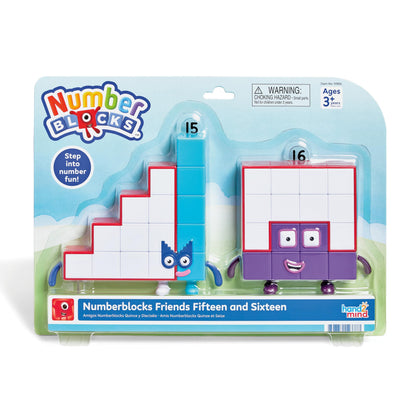 hand2mind Numberblocks Friends Fifteen and Sixteen Figure Set