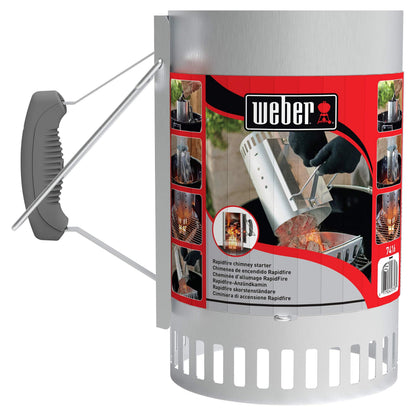 Weber Rapidfire Chimney Starter for Charcoal briquettes (7416) - Available at All In One Marketplace Canada