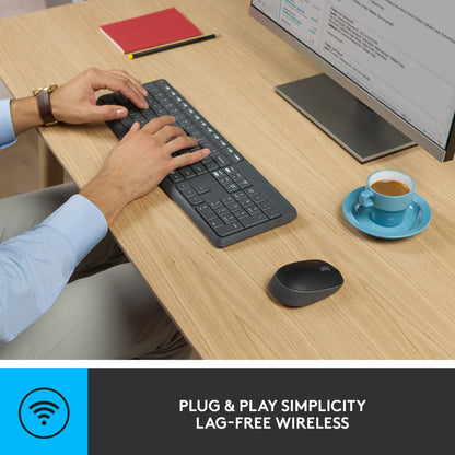 Logitech MK235 Full Size Wireless Keyboard and Mouse Combo