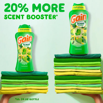 Gain In-Wash Laundry Scent Booster, Original Scent, Fresh Extender + Odor Protection, 853 Grams 🍁 All In One Marketplace Canada